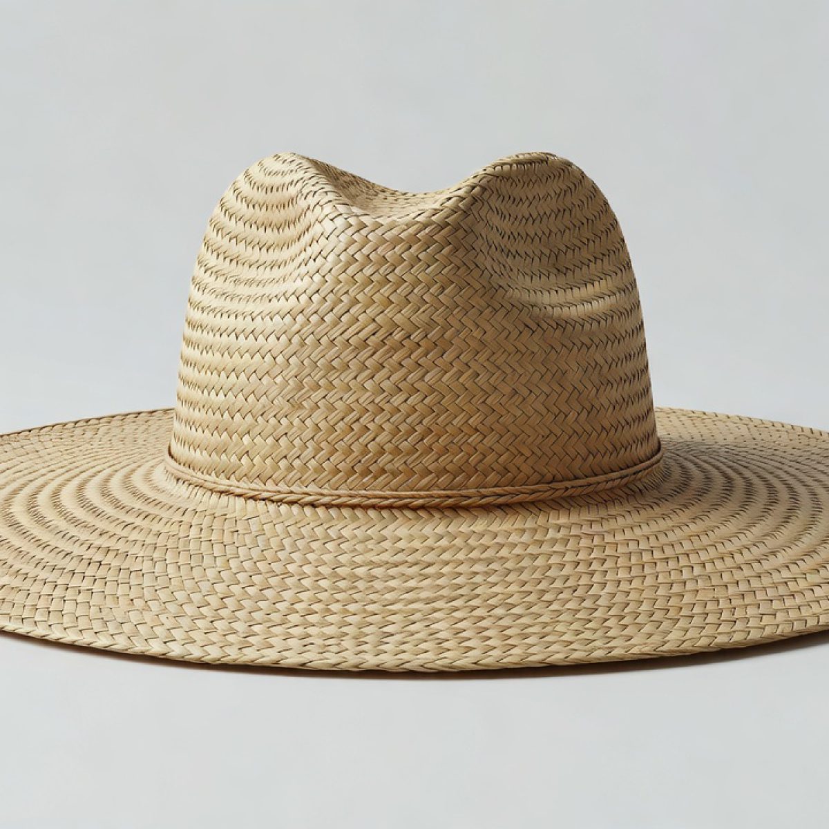Wide-Brim Straw Hat